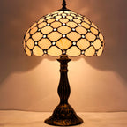 Tiffany Lamp Amber Stained Glass Bead Table Desk