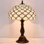 Tiffany Lamp Amber Stained Glass Bead Table Desk