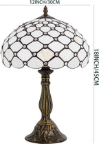Tiffany Lamp Amber Stained Glass Bead Table Desk