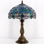 Tiffany Lamp Sea Stained Glass Table 12x12x18 Inches