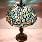 Tiffany Lamp Sea Stained Glass Table 12x12x18 Inches