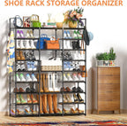 Wh Shoe Rack Storage Organizer 9 Tier Metal