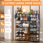 Wh Shoe Rack Storage Organizer 9 Tier Metal