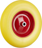 Wheelbarrow Wheels 4.80 4.00-8 Solid Rubber Steel Rim (Set of 4)