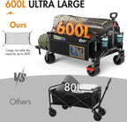 Widened Folding Festival Trolley Xxl with Brakes