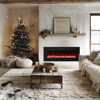 Wifi Electric Fireplace Inserts Recessed and Wall