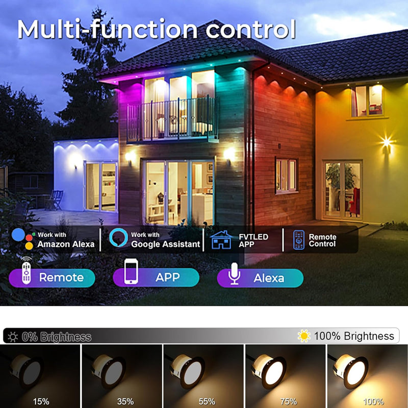 Wifi LED Decking Lights Rgbw Patio Lighting ø31MM (20 Pack)
