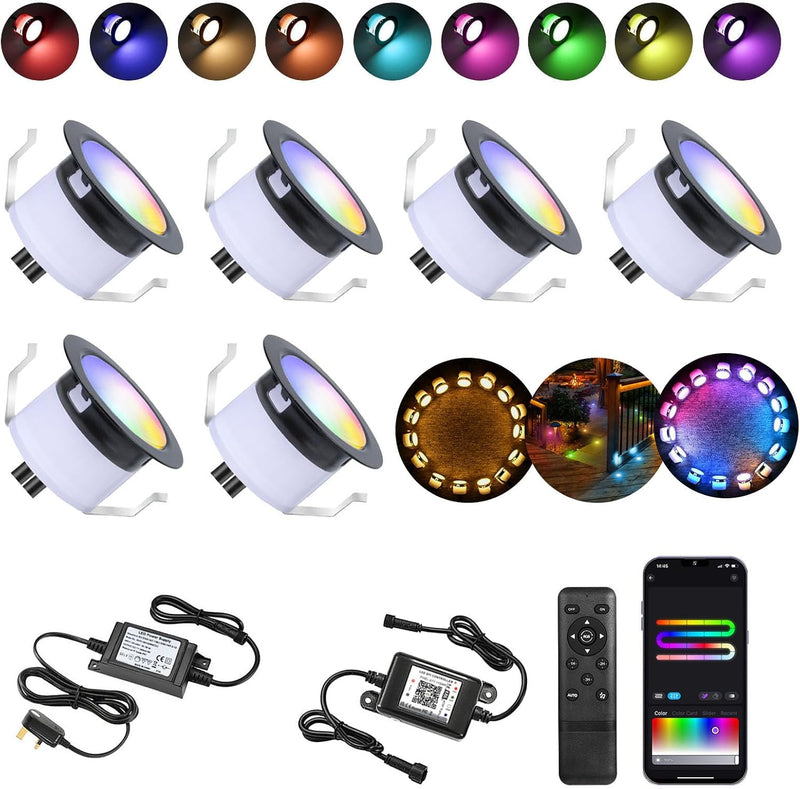 Wifi LED Decking Lights Rgbw Patio Lighting ø31MM (20 Pack)