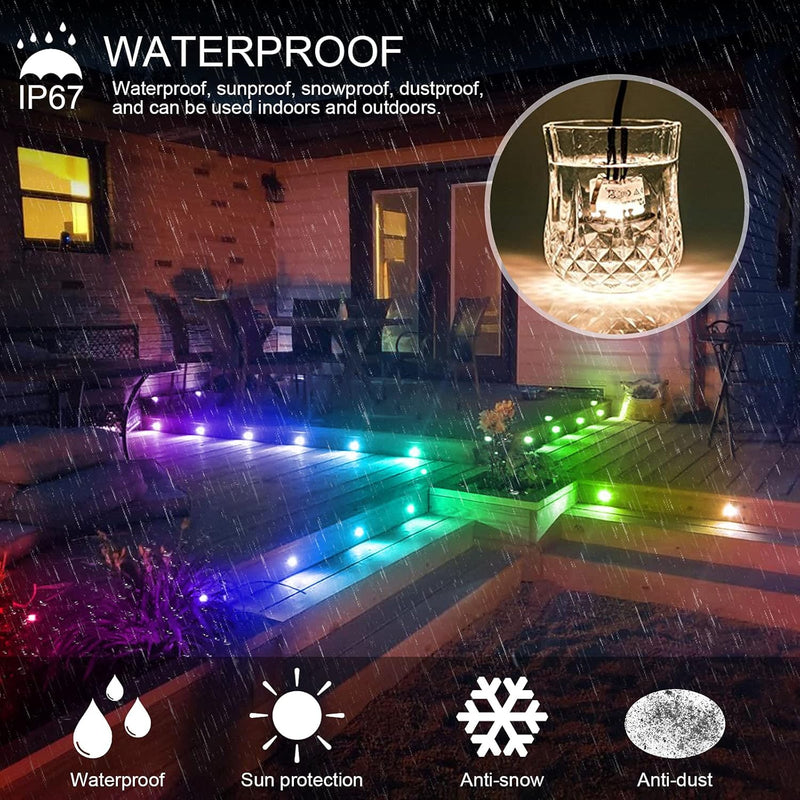 Wifi LED Decking Lights Rgbw Patio Lighting ø31MM (20 Pack)