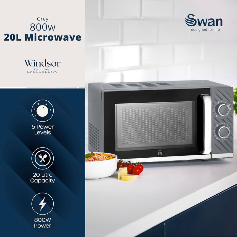 Windsor Manual Microwave 20L 800W 5 Power Levels