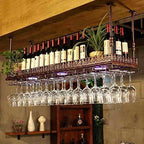 Wine Glass Holder Upside Down Rack Simple Style
