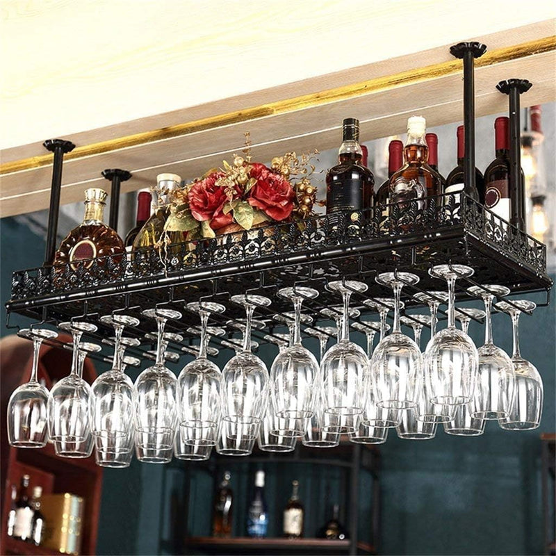 Wine Glass Holder Upside Down Rack Simple Style