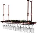 Wine Glass Rack Hanging Bottle Holder Vintage Ceiling