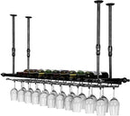 Wine Glass Rack Hanging Bottle Holder Vintage Ceiling