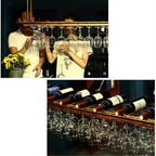 Wine Rack Ceiling Racks Hanging Glass Holder Vintage