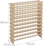 Wine Rack for 100 Bottles Stackable