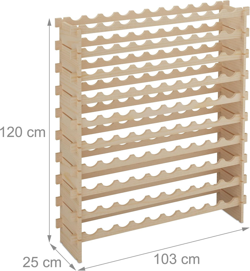 Wine Rack for 100 Bottles Stackable