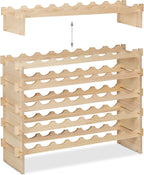 Wine Rack for 48 Bottles Stackable Shelf Beverages