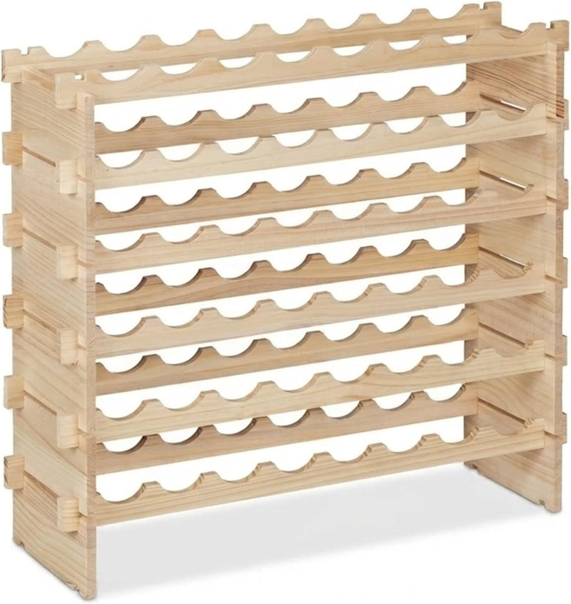 Wine Rack for 48 Bottles Stackable Shelf Beverages