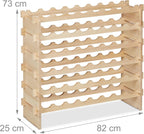 Wine Rack for 48 Bottles Stackable Shelf Beverages