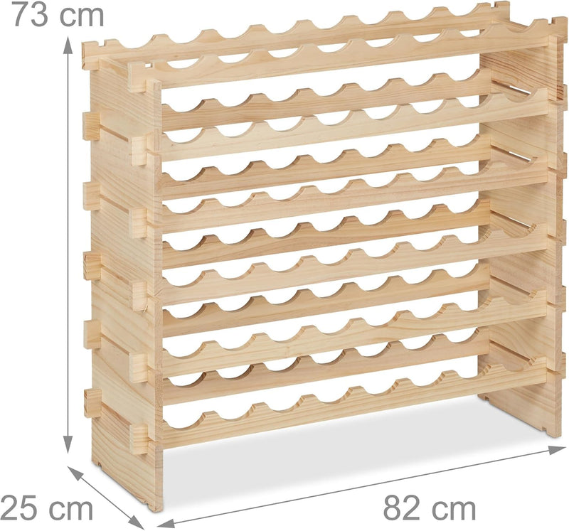 Wine Rack for 48 Bottles Stackable Shelf Beverages