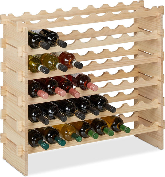 Wine Rack for 48 Bottles Stackable Shelf Beverages