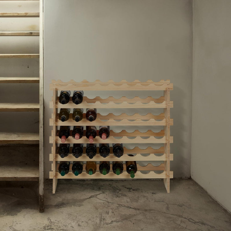 Wine Rack for 48 Bottles Stackable Shelf Beverages