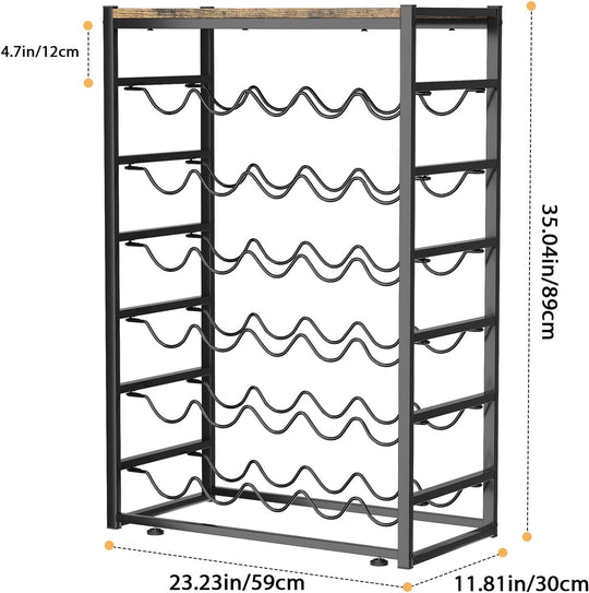 Wine Rack Free Standing Floor for 30 Bottles