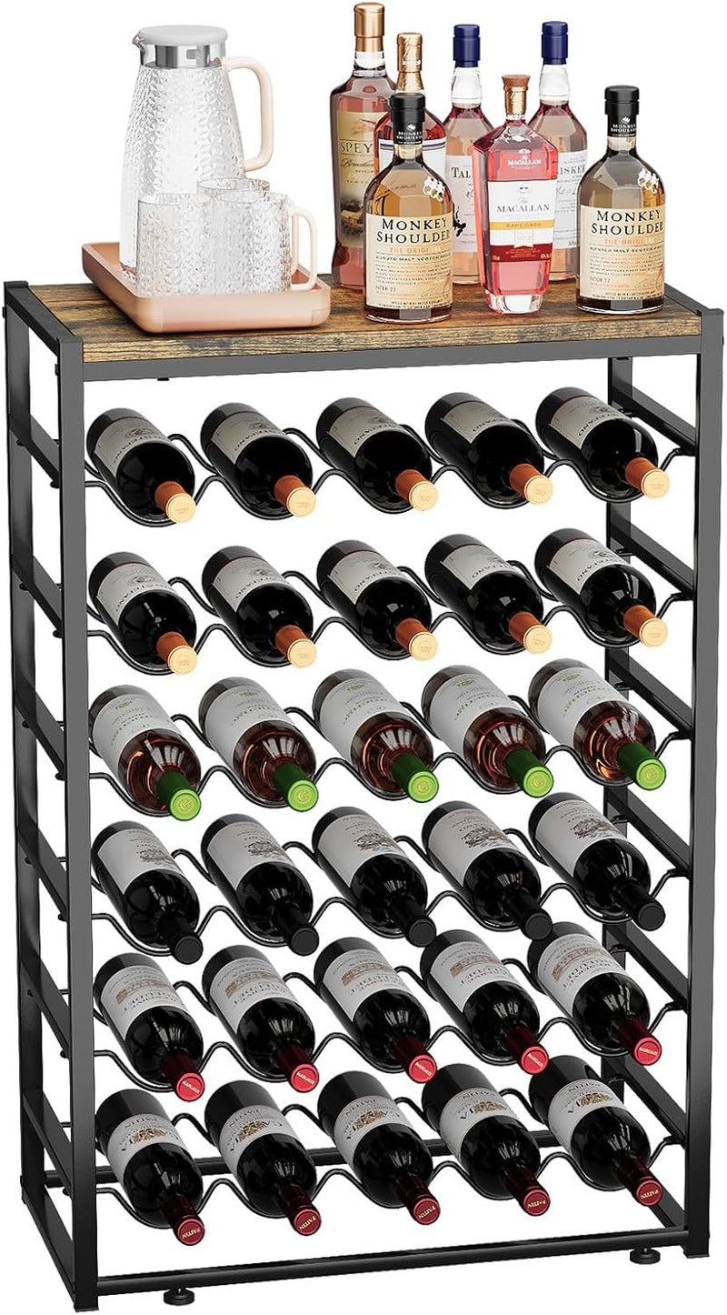 Wine Rack Free Standing Floor for 30 Bottles