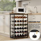 Wine Rack Free Standing Floor for 30 Bottles