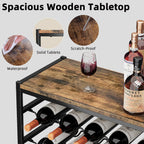 Wine Rack Free Standing Floor for 30 Bottles