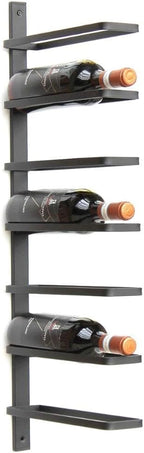 Wine Rack Wall Mounted 7 Bottles Metal Bottle