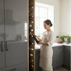Wine Rack Wall Mounted 7 Bottles Metal Bottle