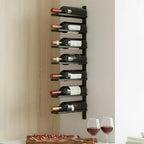 Wine Rack Wall Mounted 7 Bottles Metal Bottle