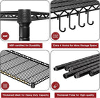 Wire Shelving 5-Tier Slim