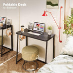 Faux Marble Folding Desk Small Office