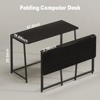 Faux Marble Folding Desk Small Office