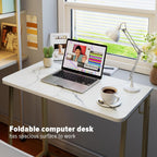 Faux Marble Folding Desk Small Office