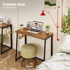 Faux Marble Folding Desk Small Office