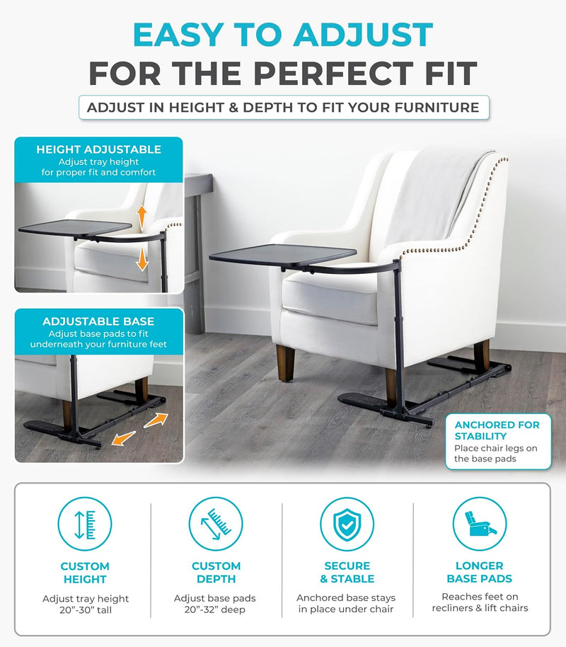 Wonder Tray Adjustable Swivel Table Large Laptop Stand