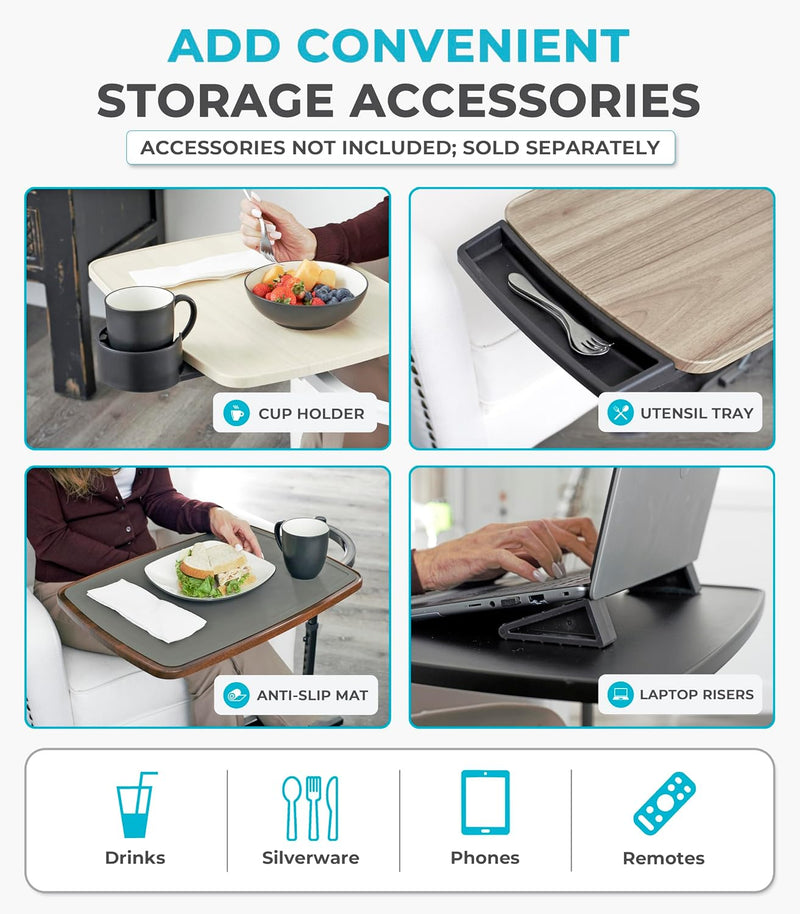 Wonder Tray Adjustable Swivel Table Large Laptop Stand