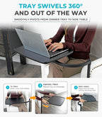 Wonder Tray Adjustable Swivel Table Large Laptop Stand