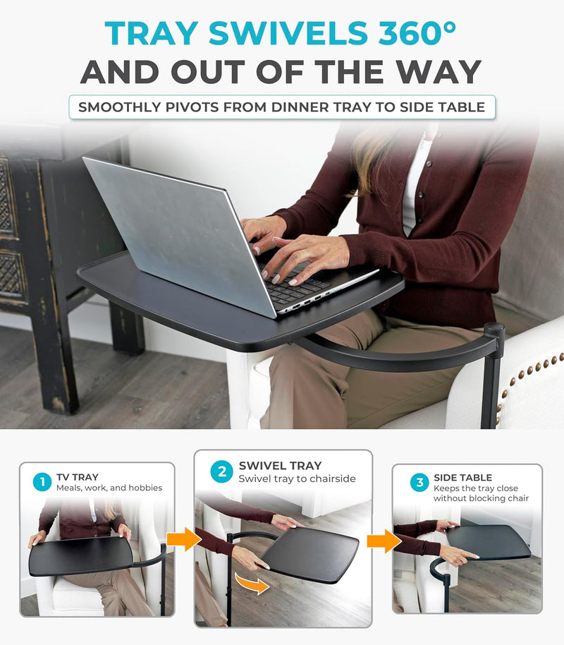 Wonder Tray Adjustable Swivel Table Large Laptop Stand