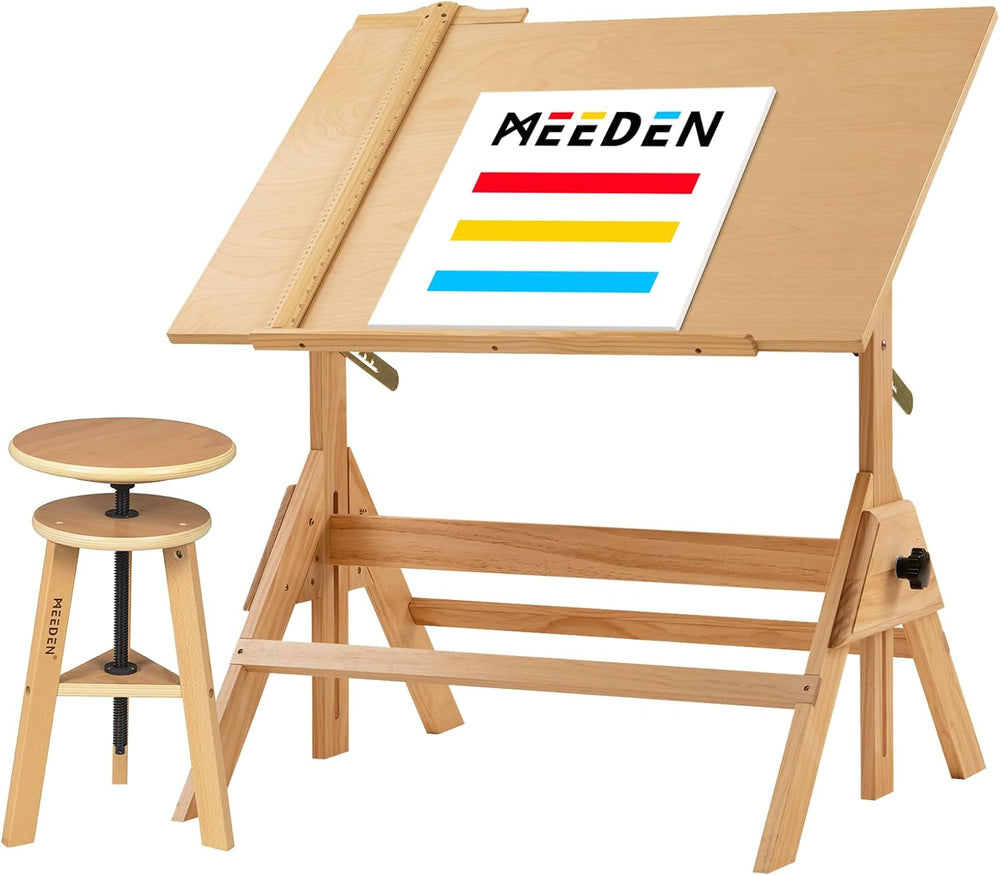 Wood Adjustable Drafting Table: 35.5" X 23.5" Wooden