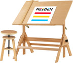 Wood Adjustable Drafting Table: 35.5" X 23.5" Wooden