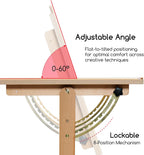 Wood Adjustable Drafting Table: 35.5" X 23.5" Wooden