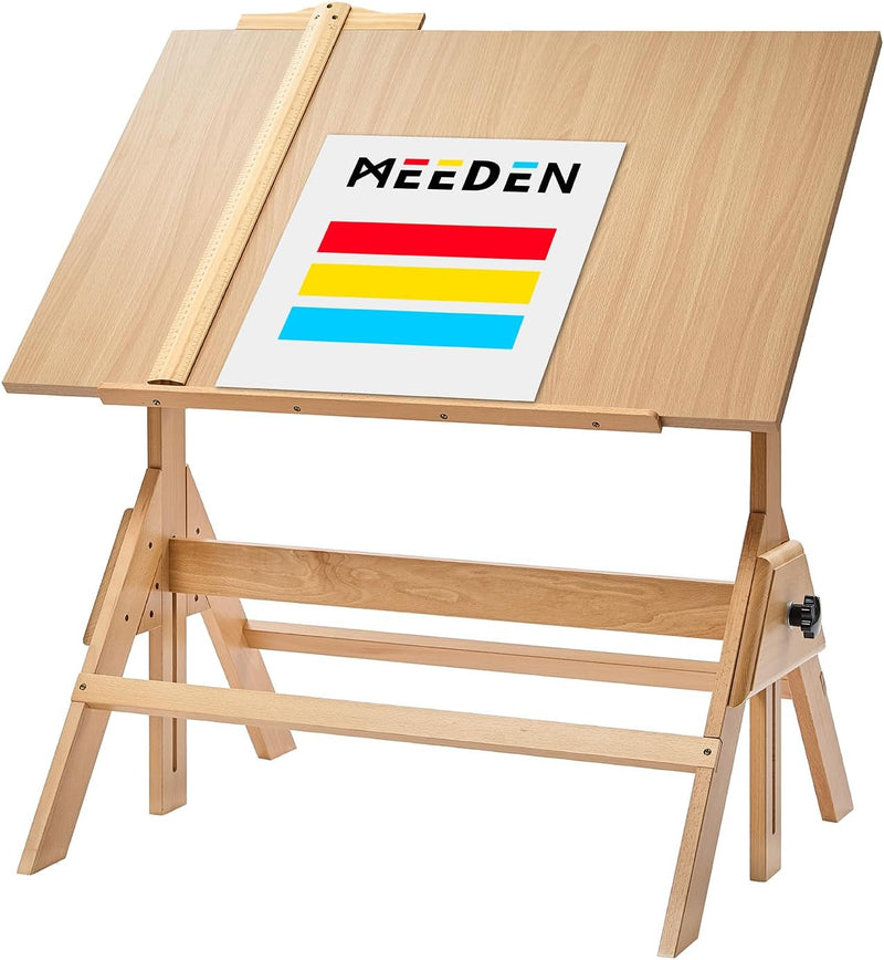 Wood Adjustable Drafting Table: 35.5" X 23.5" Wooden