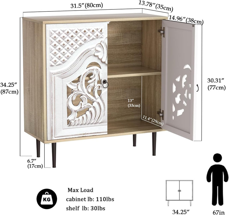 Wood Carving Sideboards for Living Room Cabinets Vintage