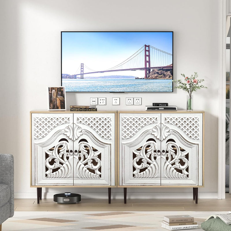 Wood Carving Sideboards for Living Room Cabinets Vintage