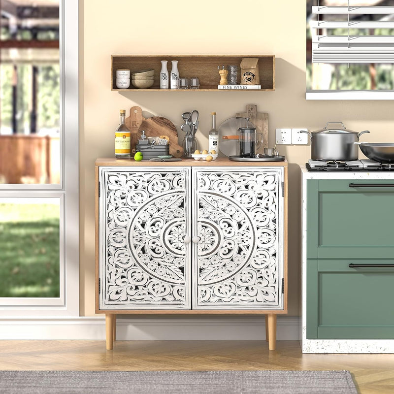 Wood Carving Sideboards for Living Room Cabinets Vintage